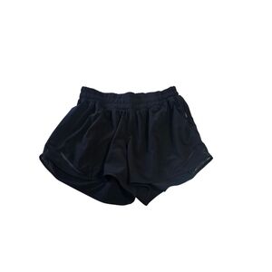 Lululemon Black Hotty Hot Shorts Size 6, Flawed